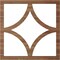 Ekena Millwork Statesman Wood Fretwork Pierced Ceiling Medallion, Walnut, 38"OD x 24 1/4"ID x 1/4"T CMWP38X38X0250STWA - alternate 3
